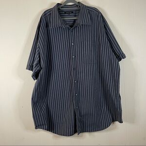 SYNRGY Black Striped Button Down Shirt 4 XL